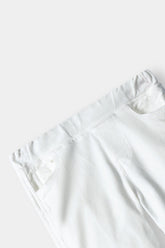 Girls Wide Leg White Velvet Trouser